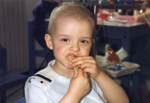 Lou Salom� � Curie, avril 99