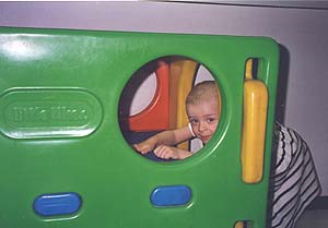 Lou Salom� � Curie, avril 99