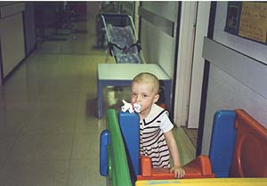 Lou Salom� � Curie, avril 99